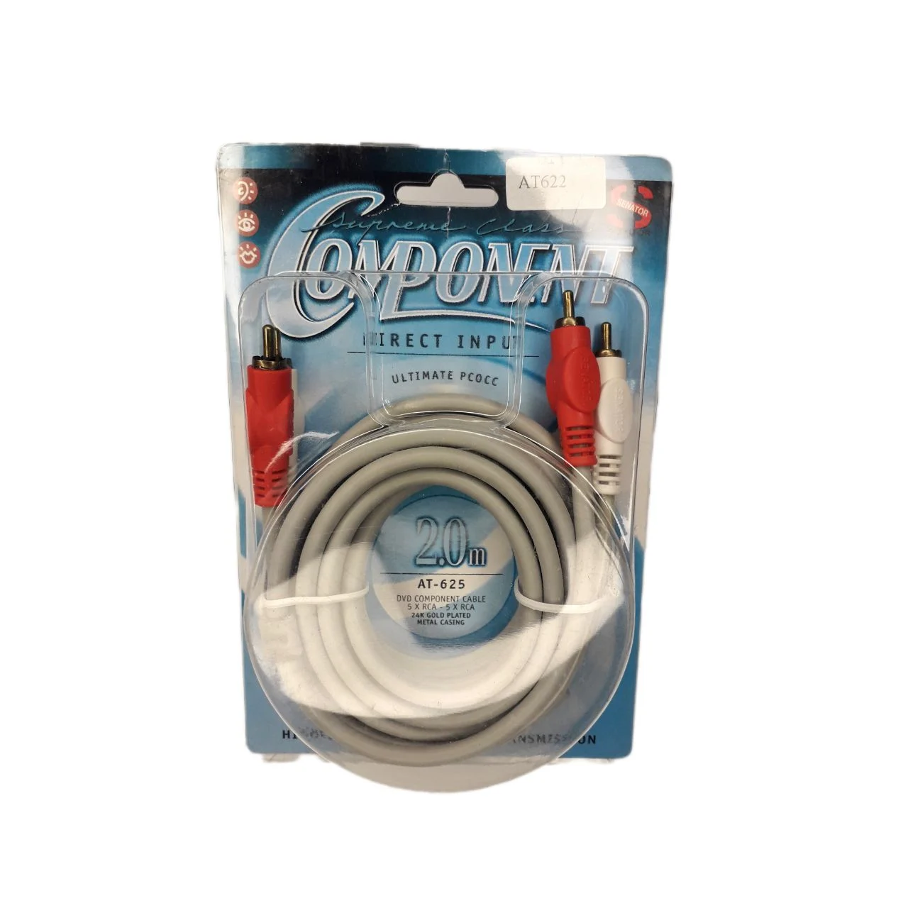 کابل کامپوننت 2 متری 2 در 2 مدل AT622 2 کابل کامپوننت 2 متری 2 در 2 مدل AT622