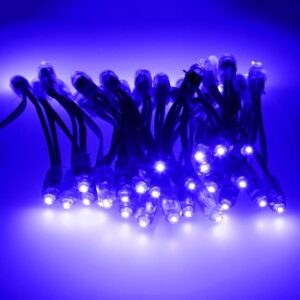 pixel led azul o12mm 50 led 03w led dc5v 1