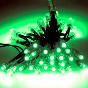pixel led verde o12mm 50 led de 03w led dc5v 1