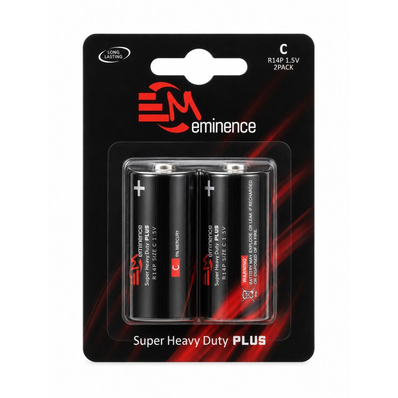 باتری سایز متوسط Super Heavy Duty Eminence R14P-1.5V 1 باتری سایز متوسط Super Heavy Duty Eminence R14P-1.5V